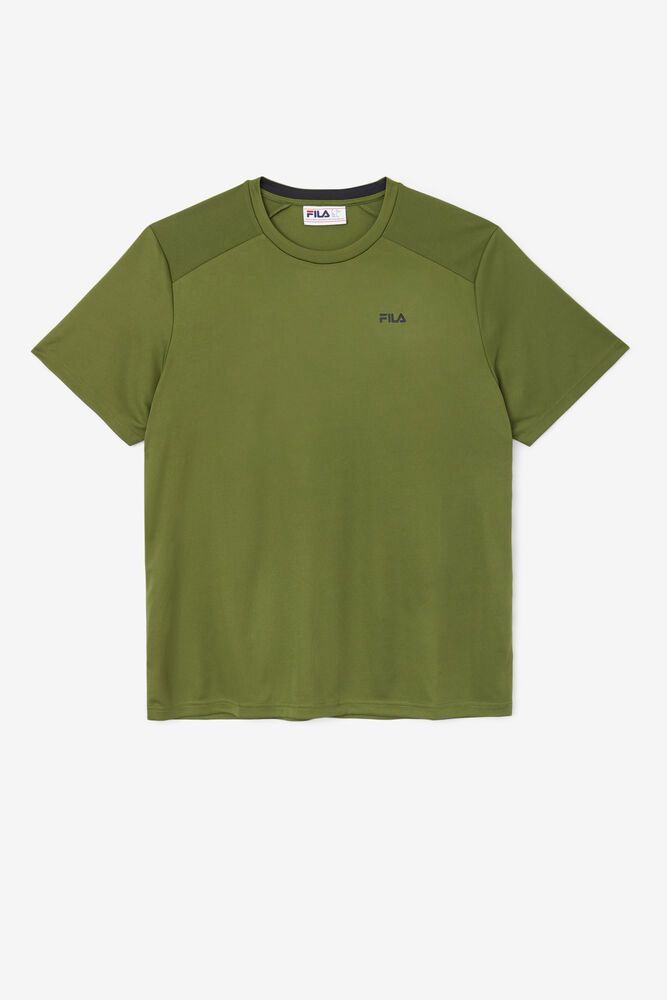 Fila Kaab Crew Olive T-Shirt Mens - NZ 31587-LXNO